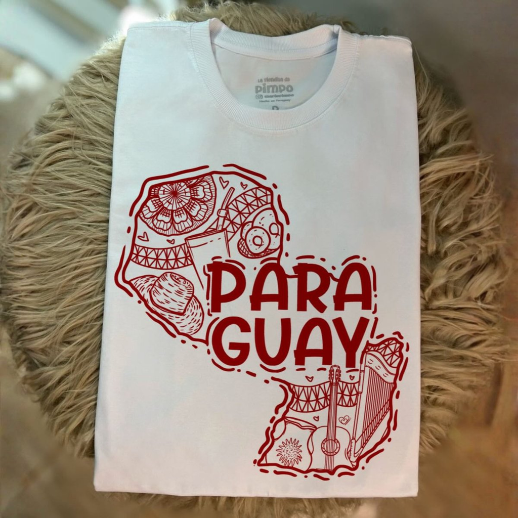 Mapa Paraguay Lineas By: @bbilustra.py