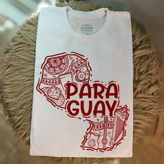 Mapa Paraguay Lineas By: @bbilustra.py