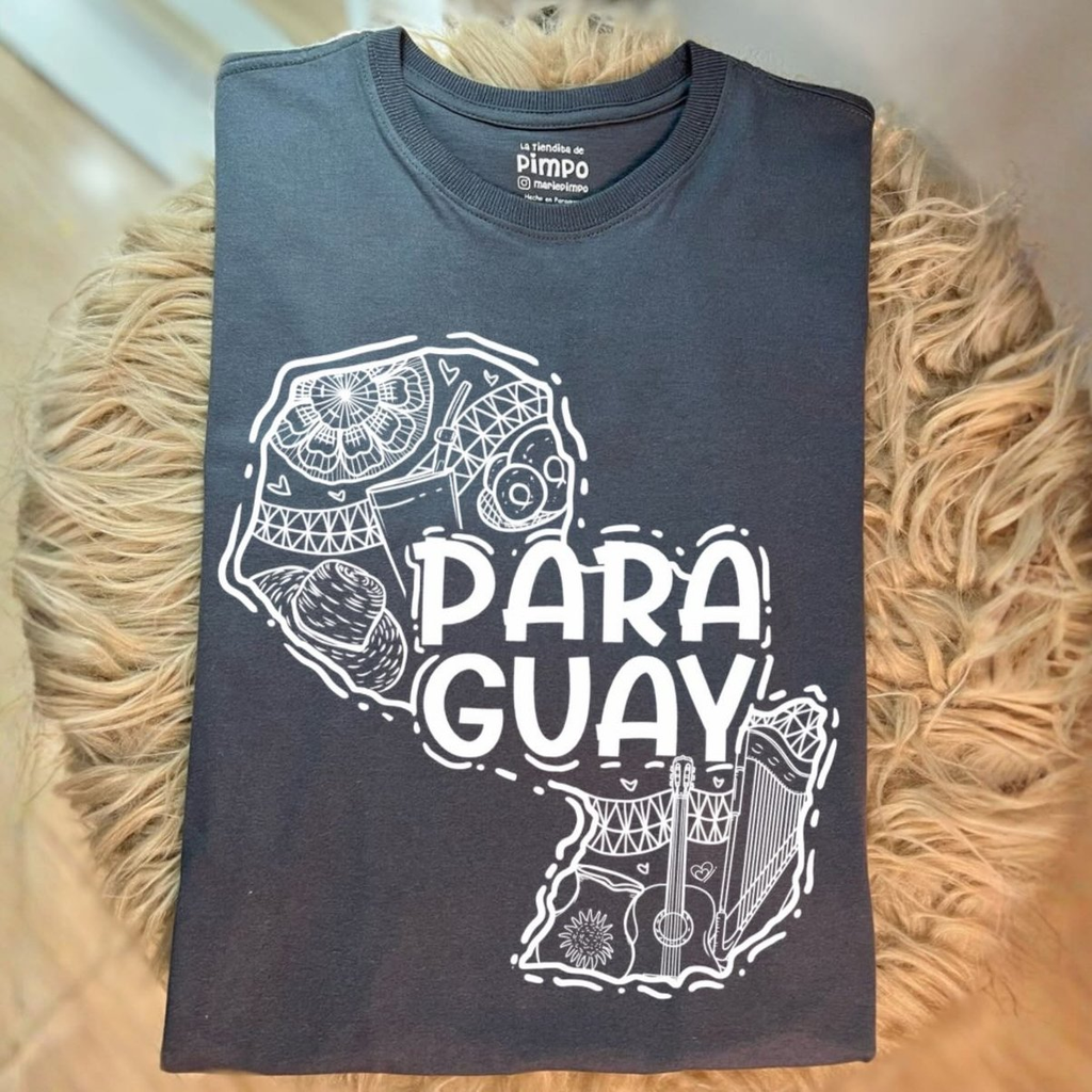 Mapa Paraguay Lineas By: @bbilustra.py