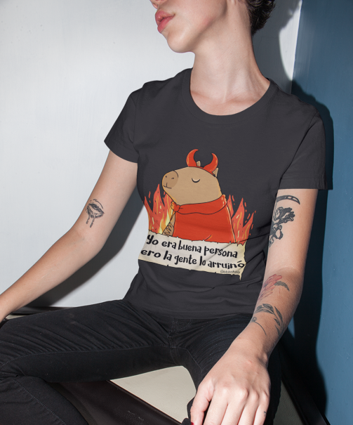 Capibara Yo era buena persona By: @bbilustra.py
